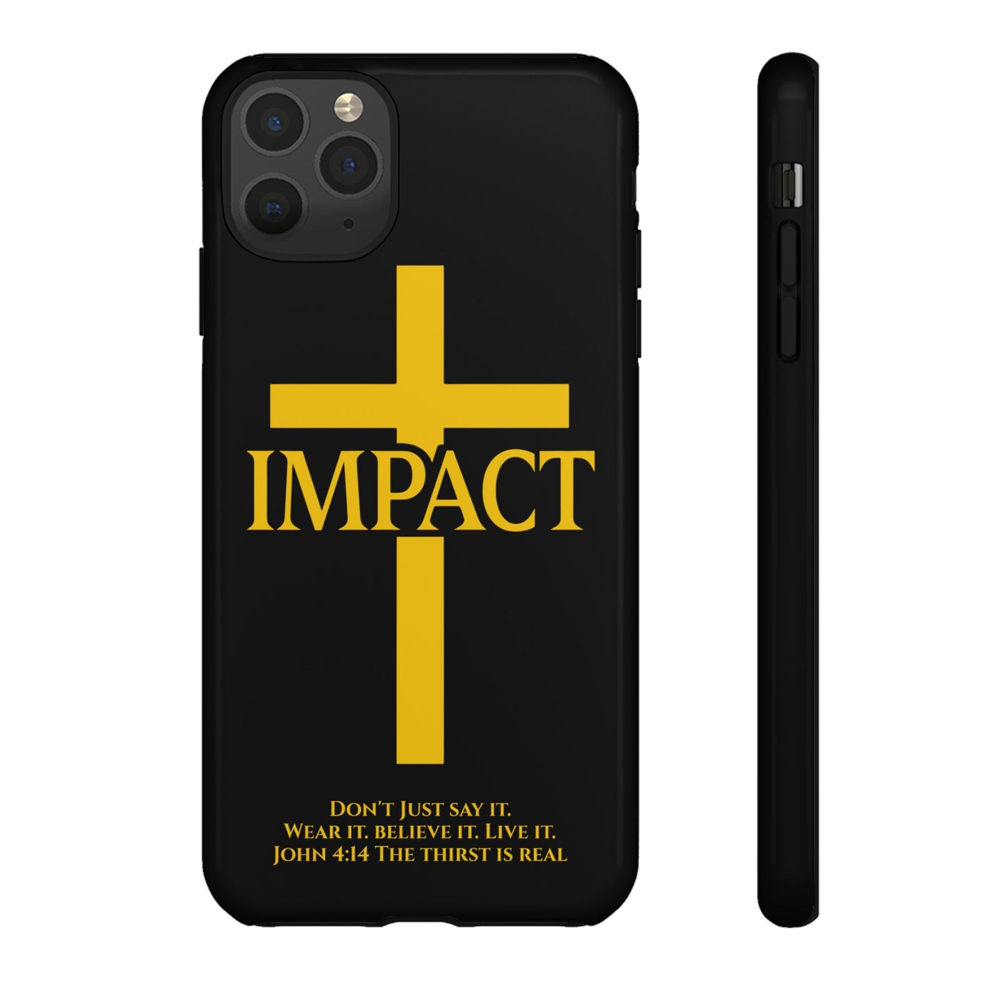 Impact Black/Gold - Tough iPhone Case