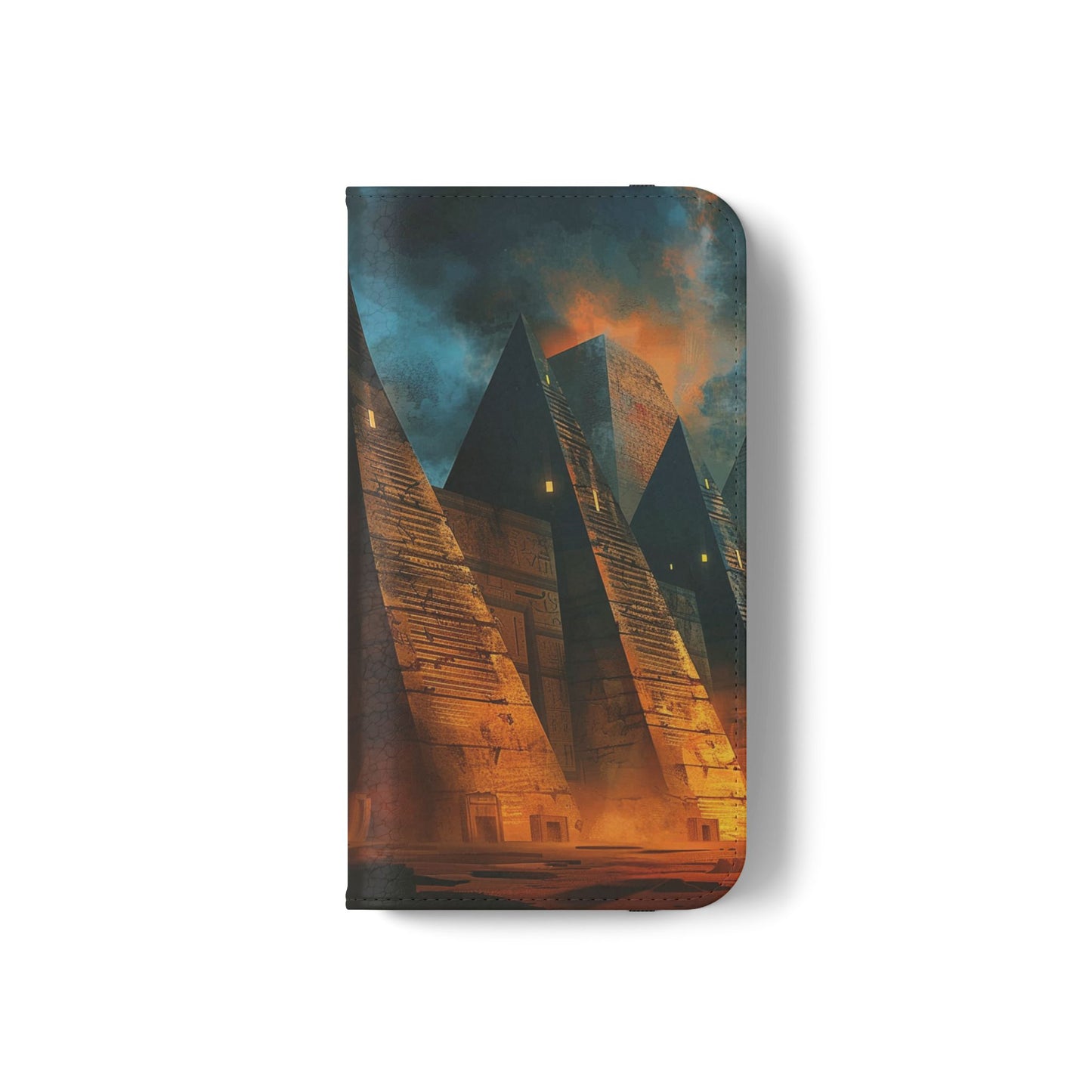 Ancient Egyptian Pyramids Sunset - Wallet Flip Case
