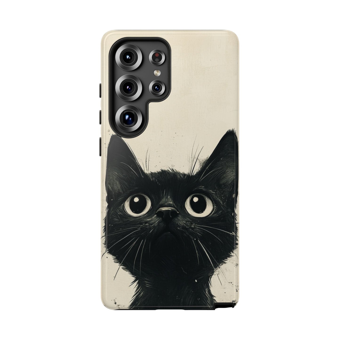 Black Cat Ink Sketch - Tough Samsung Galaxy Case
