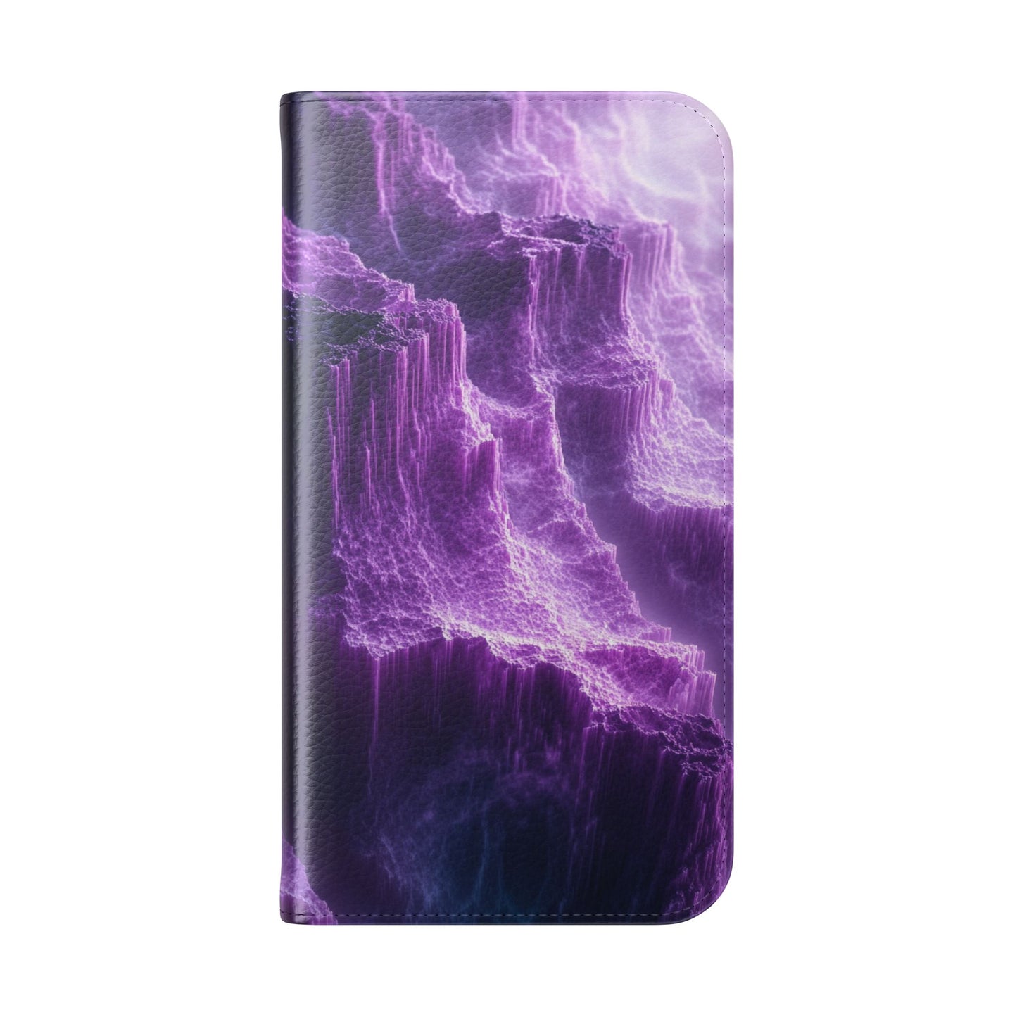 Purple Crystal Canyon - Wallet Flip Case