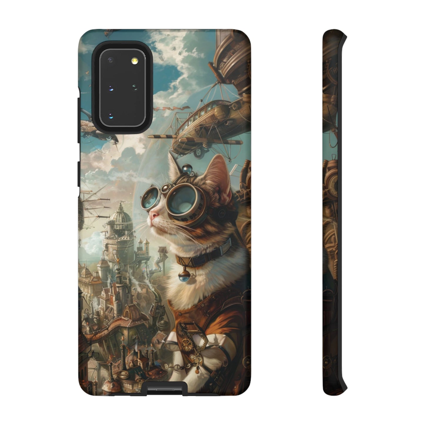 Steampunk Cat Adventurer - iPhone, Google Pixel, Samsung Galaxy