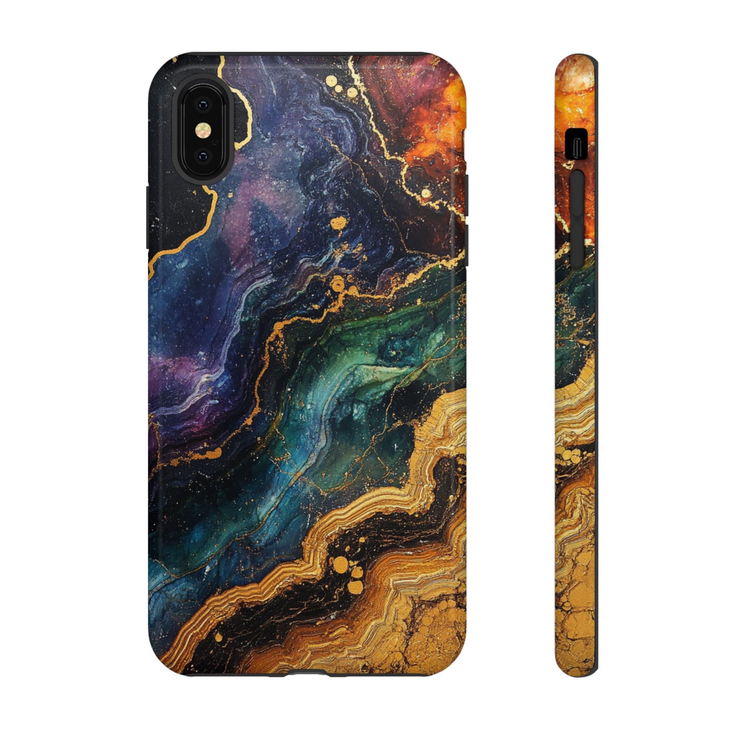 Cosmic Agate Veins – Tough iPhone Case