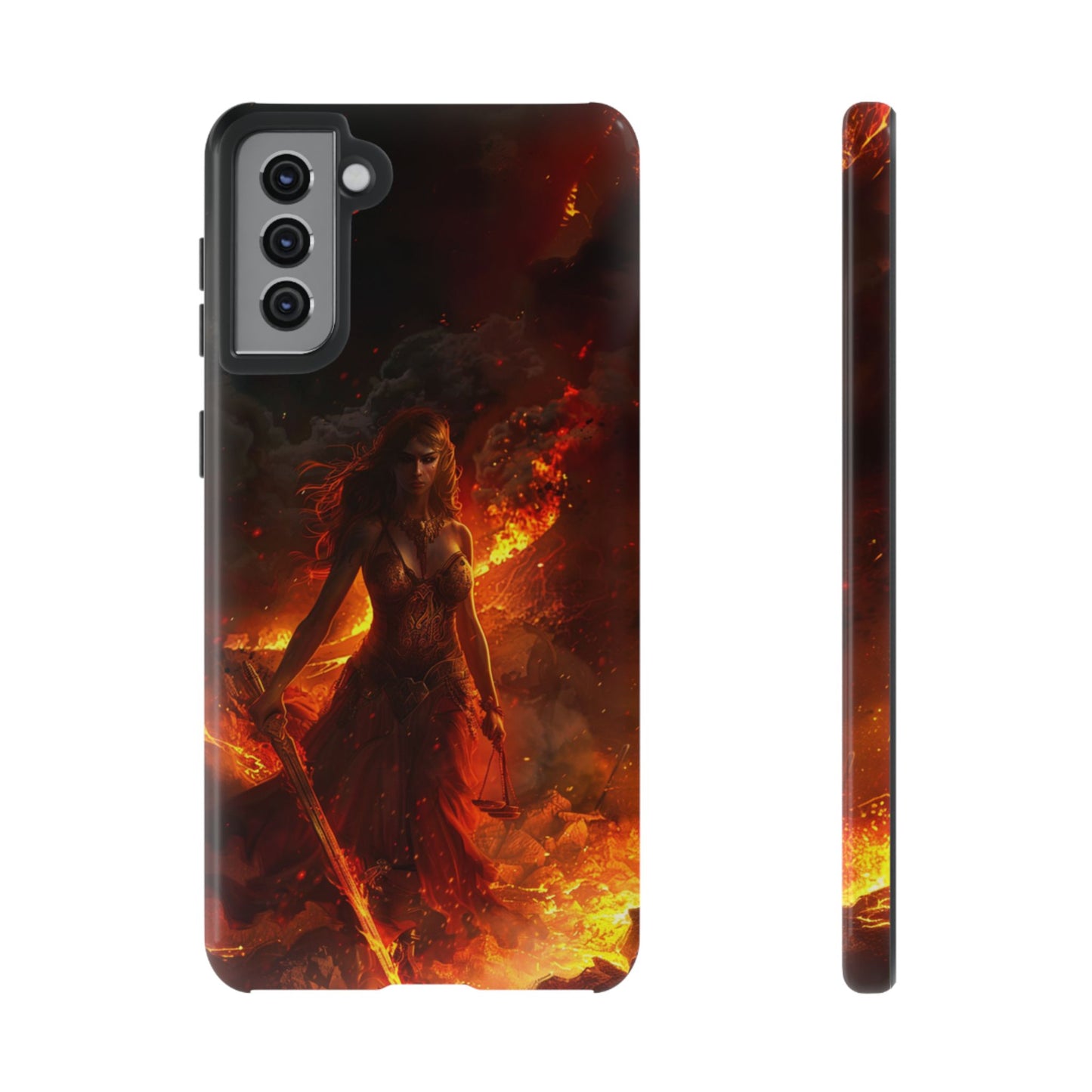 Fiery Goddess Nemesis Phone Case - iPhone, Google Pixel, Samsung Galaxy