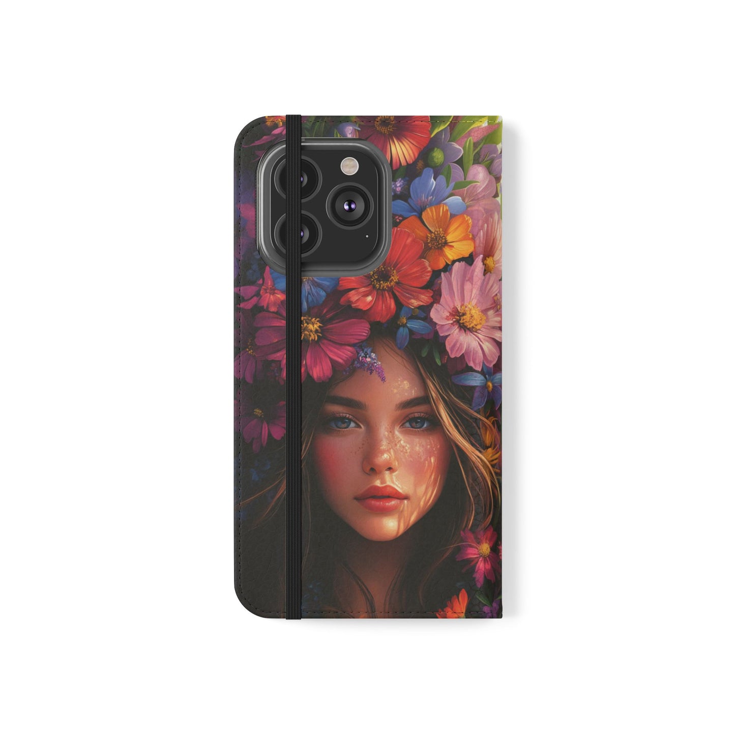 Floral Crown Muse - Wallet Flip Case
