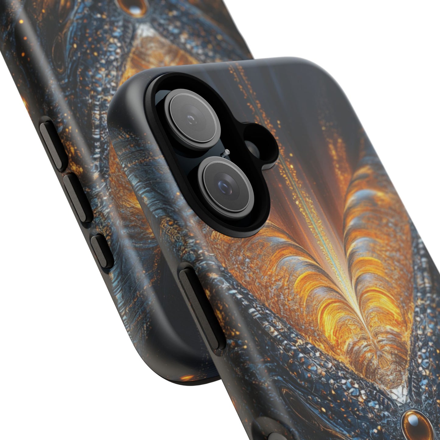 Obsidian Flare Fractal – Tough iPhone Case