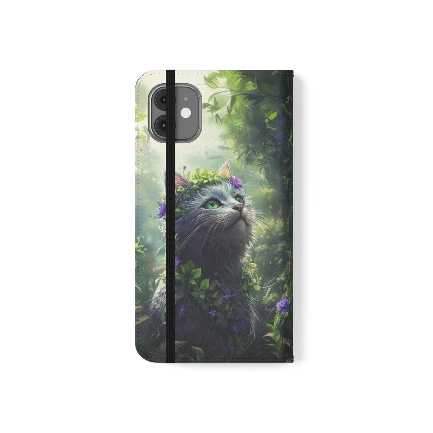 Forest Spirit Cat - Wallet Flip Case