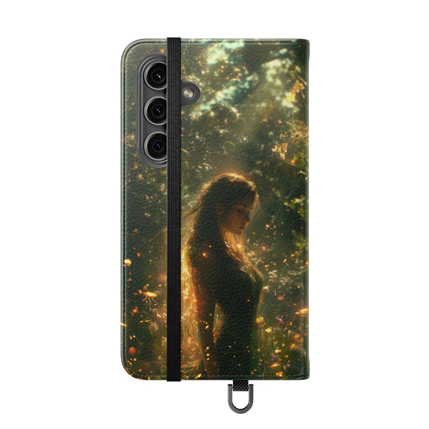 Forest Goddess Golden Light Meadow - Wallet Flip Case
