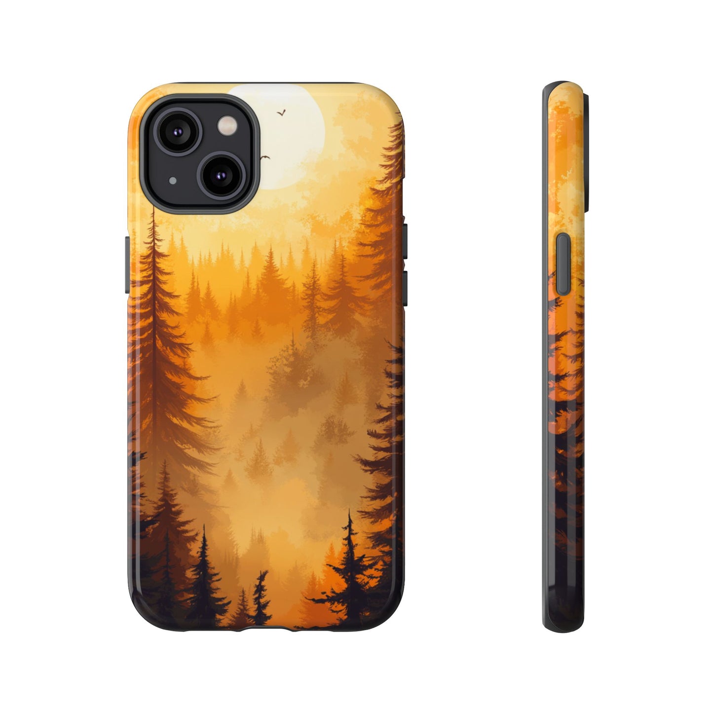 Golden Forest Silhouette – Tough iPhone Case