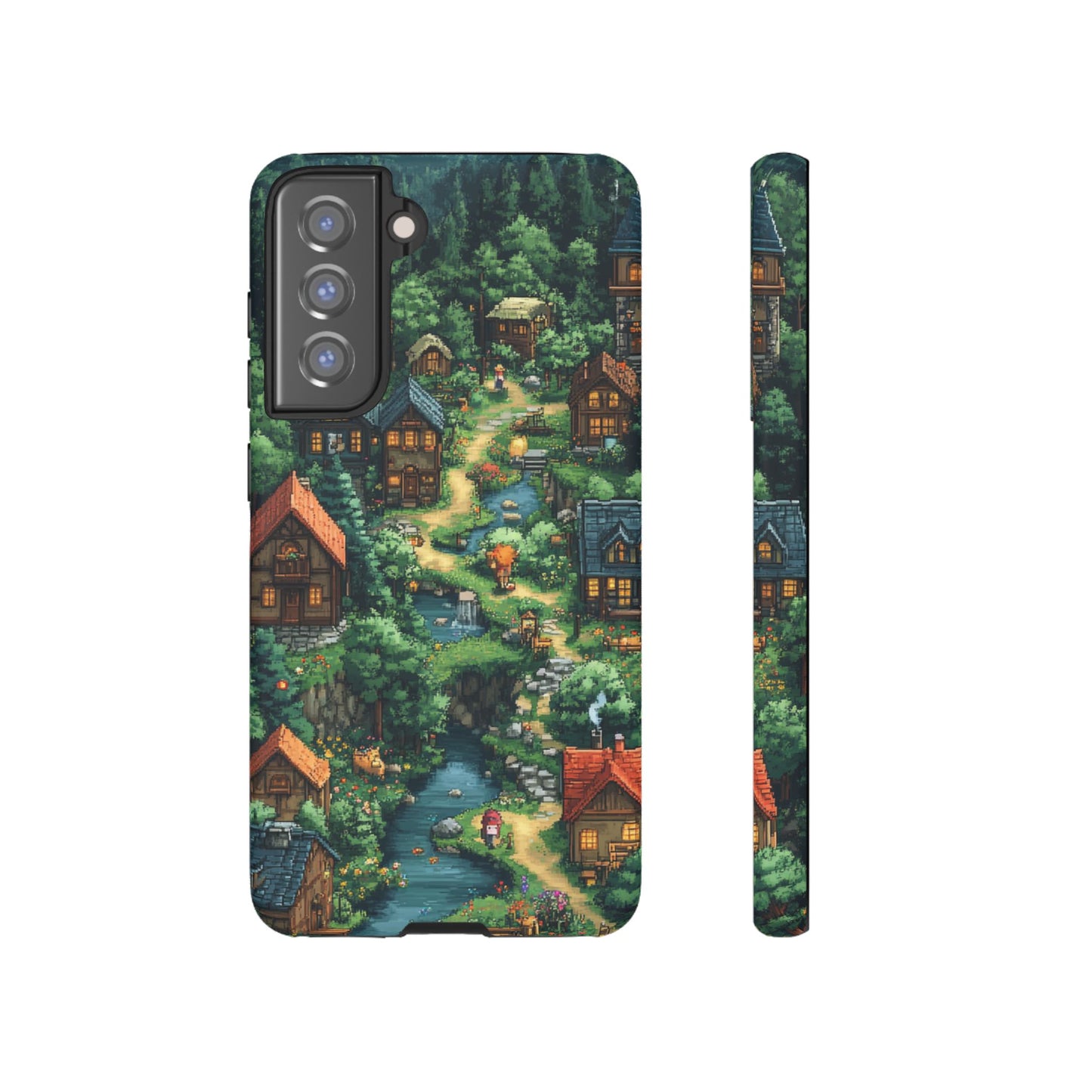 Enchanted Village: Pixel Paradise Phone Case - iPhone, Google Pixel, Samsung Galaxy