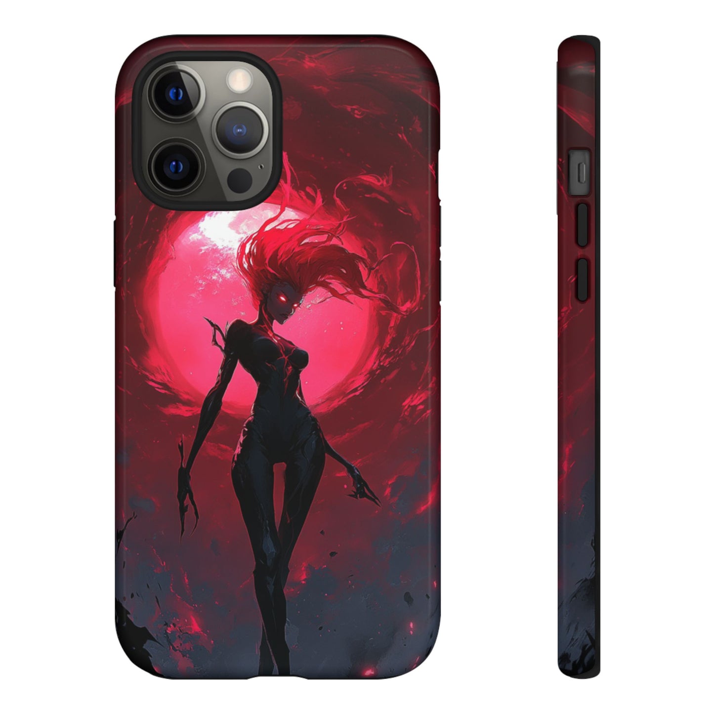 Crimson Eclipse Gothic Gaming Phone Case - iPhone, Google Pixel, Samsung Galaxy