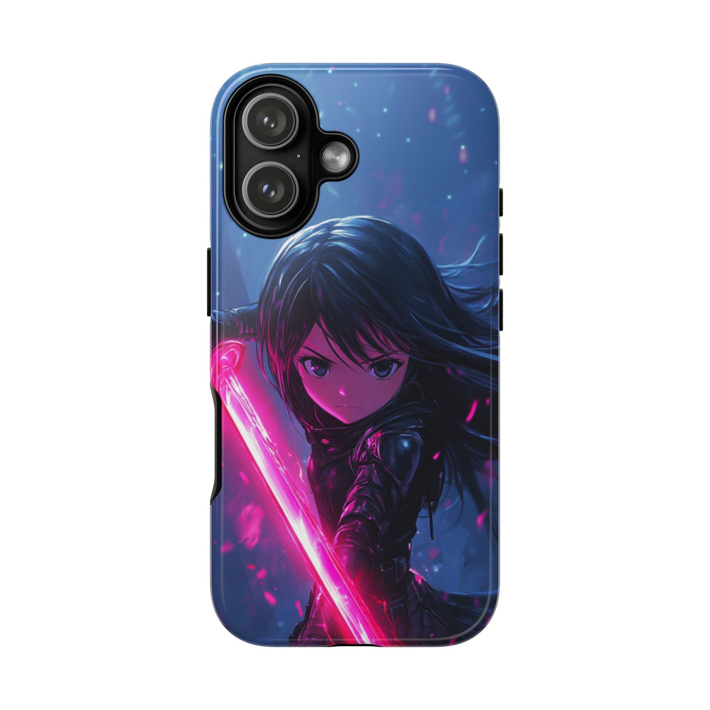 Neon Blade Warrior – Tough iPhone Case