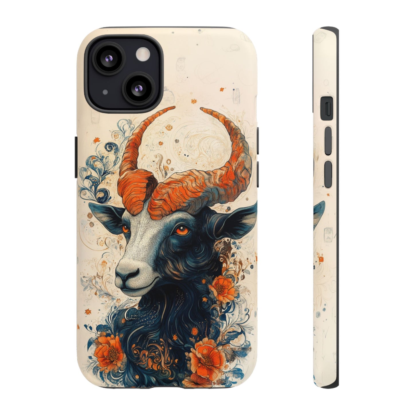 Capricorn Zodiac Artistic Floral Phone Case – iPhone, Google Pixel, Samsung Galaxy