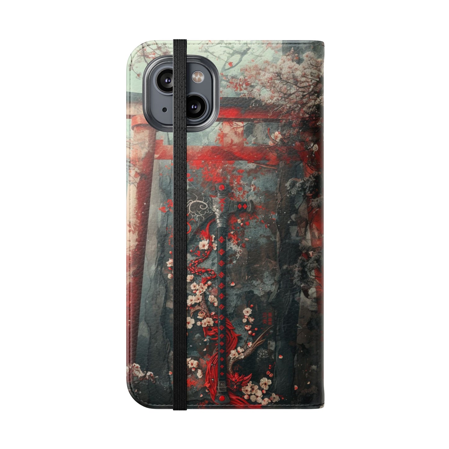 Sakura Warrior Axe - Wallet Flip Case