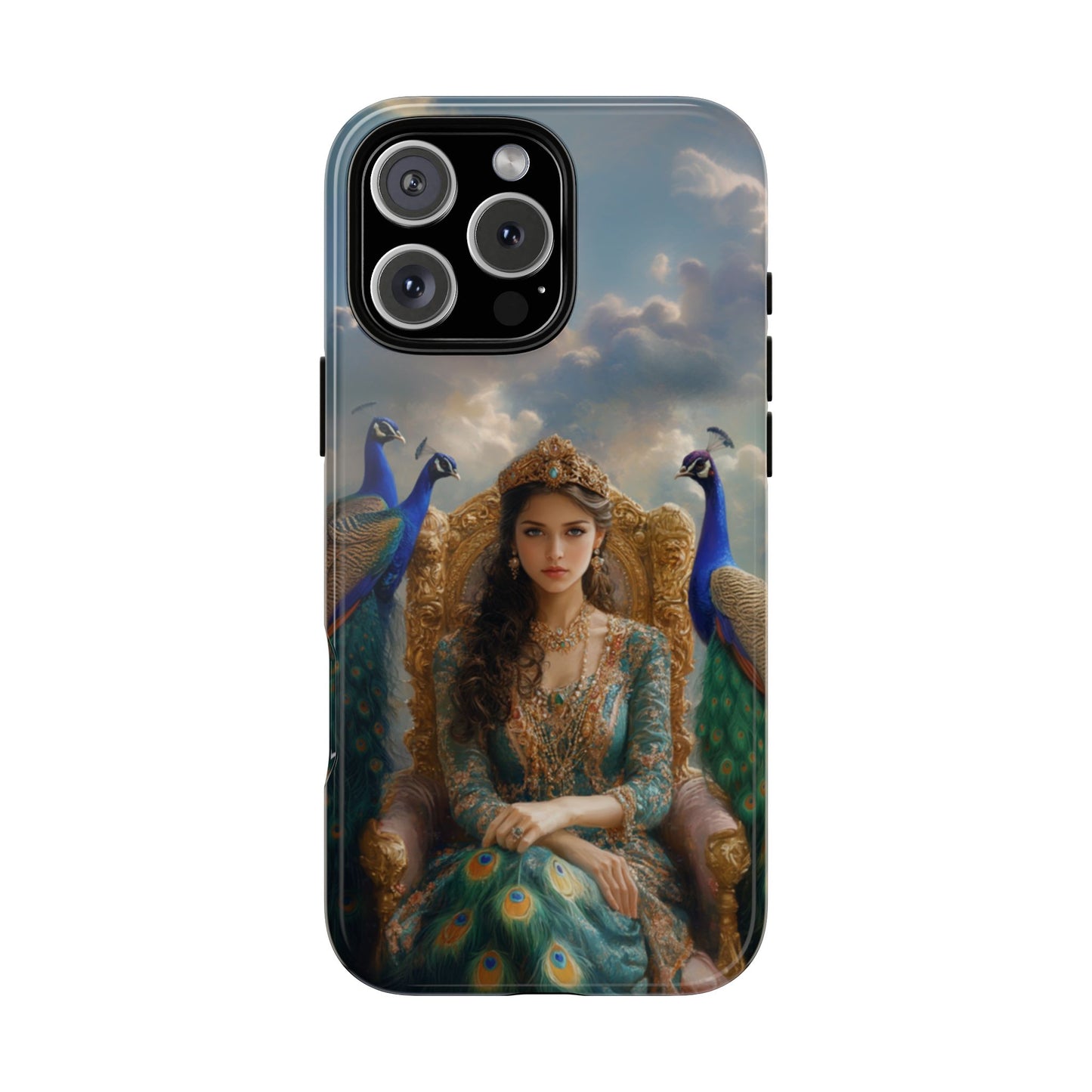 Hera Peacock Empress Golden Throne - Tough iPhone Case