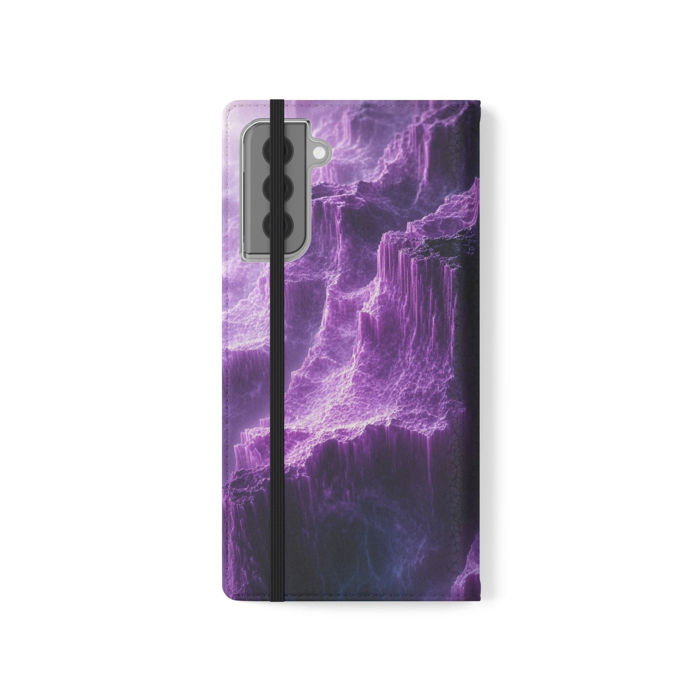 Purple Crystal Canyon - Wallet Flip Case