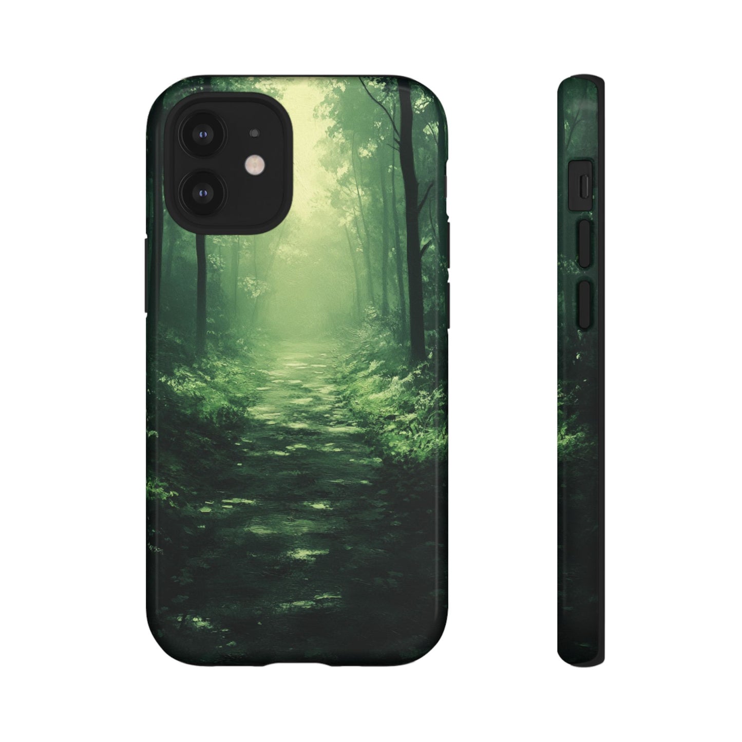 Emerald Mist Forest Path - Tough iPhone Case