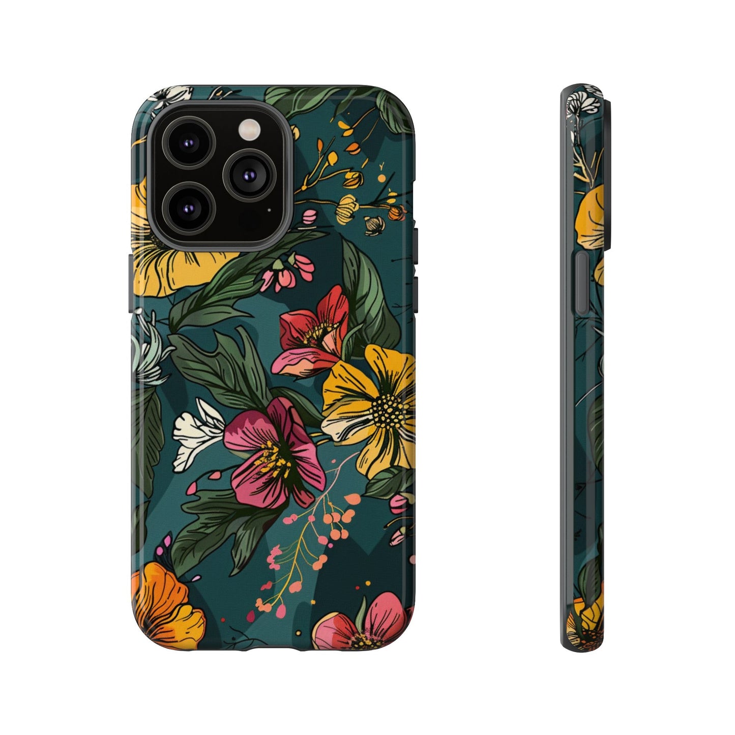 Vintage Floral Bloom – Tough iPhone Case