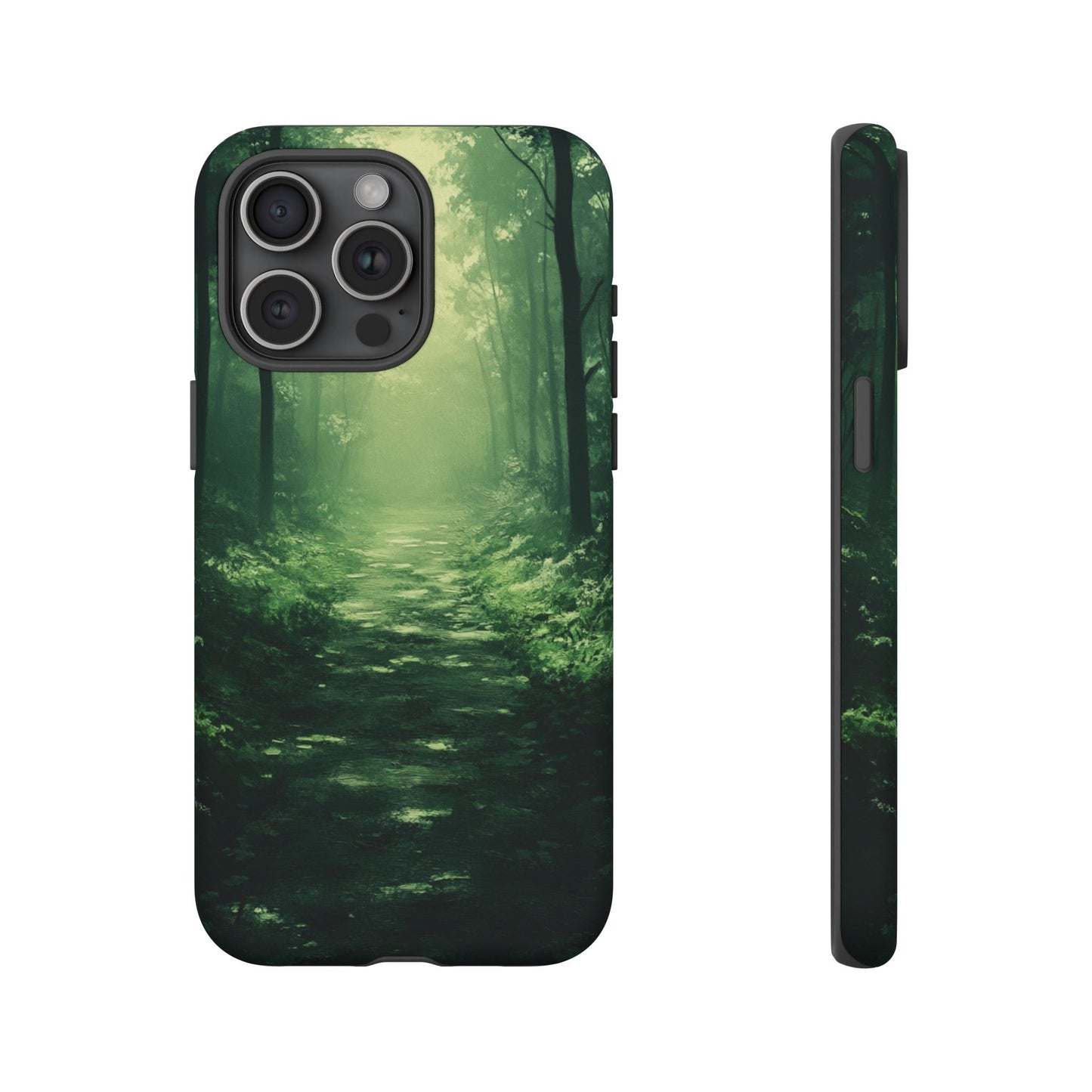 Emerald Mist Forest Path - Tough iPhone Case