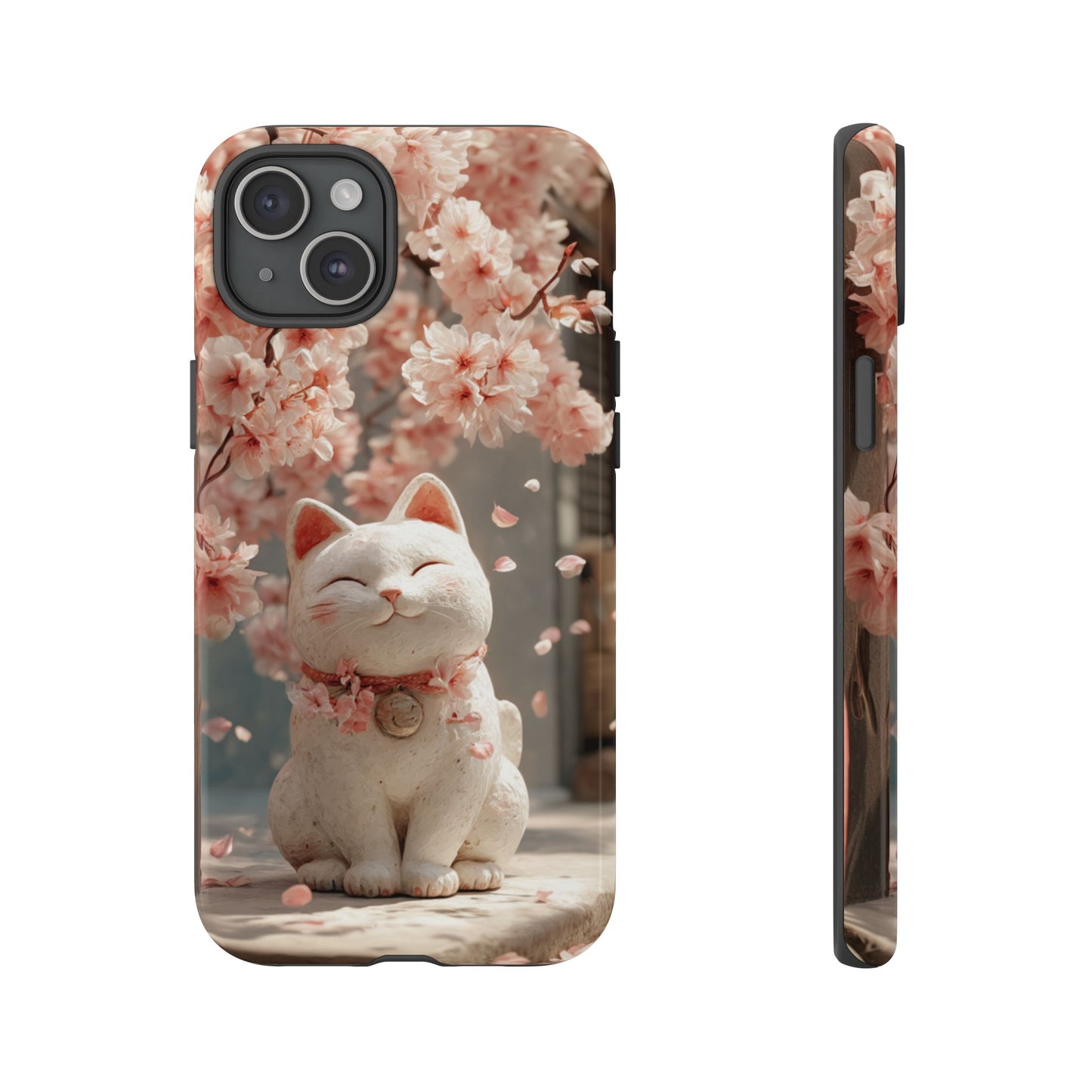 Sakura Lucky Cat - Tough iPhone Case