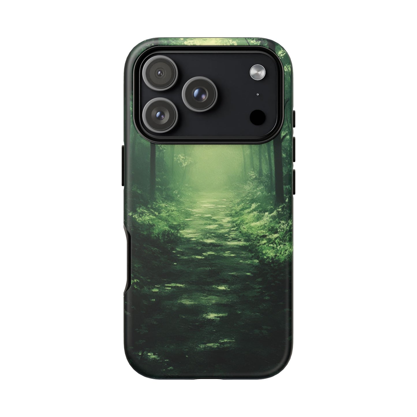Emerald Mist Forest Path - Tough iPhone Case