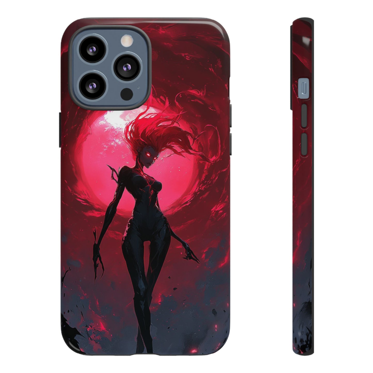 Crimson Eclipse Gothic Gaming Phone Case - iPhone, Google Pixel, Samsung Galaxy