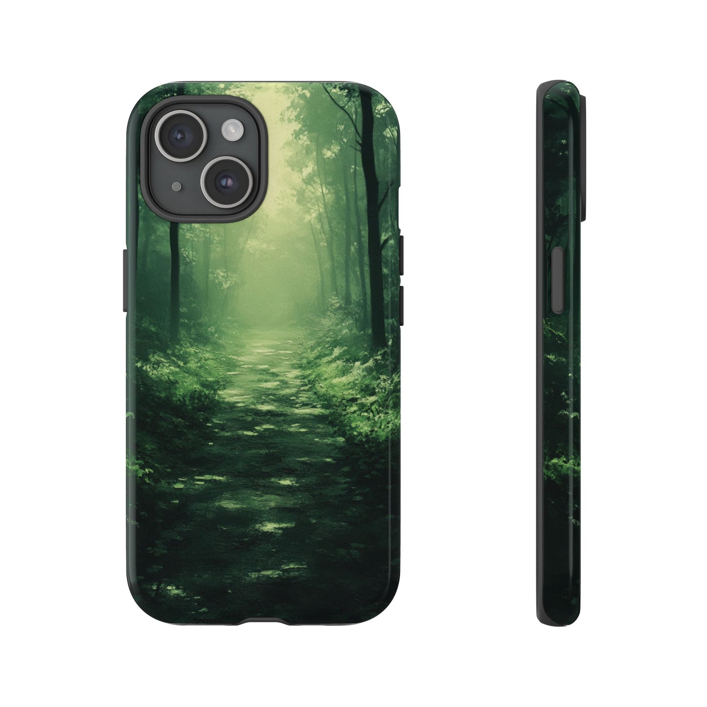 Emerald Mist Forest Path - Tough iPhone Case