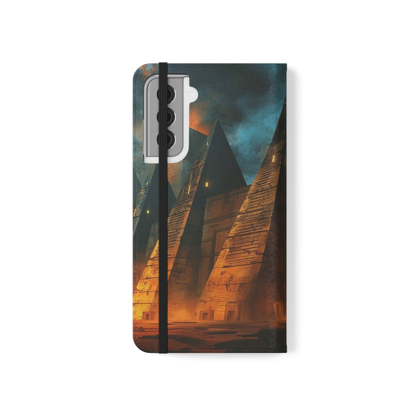 Ancient Egyptian Pyramids Sunset - Wallet Flip Case