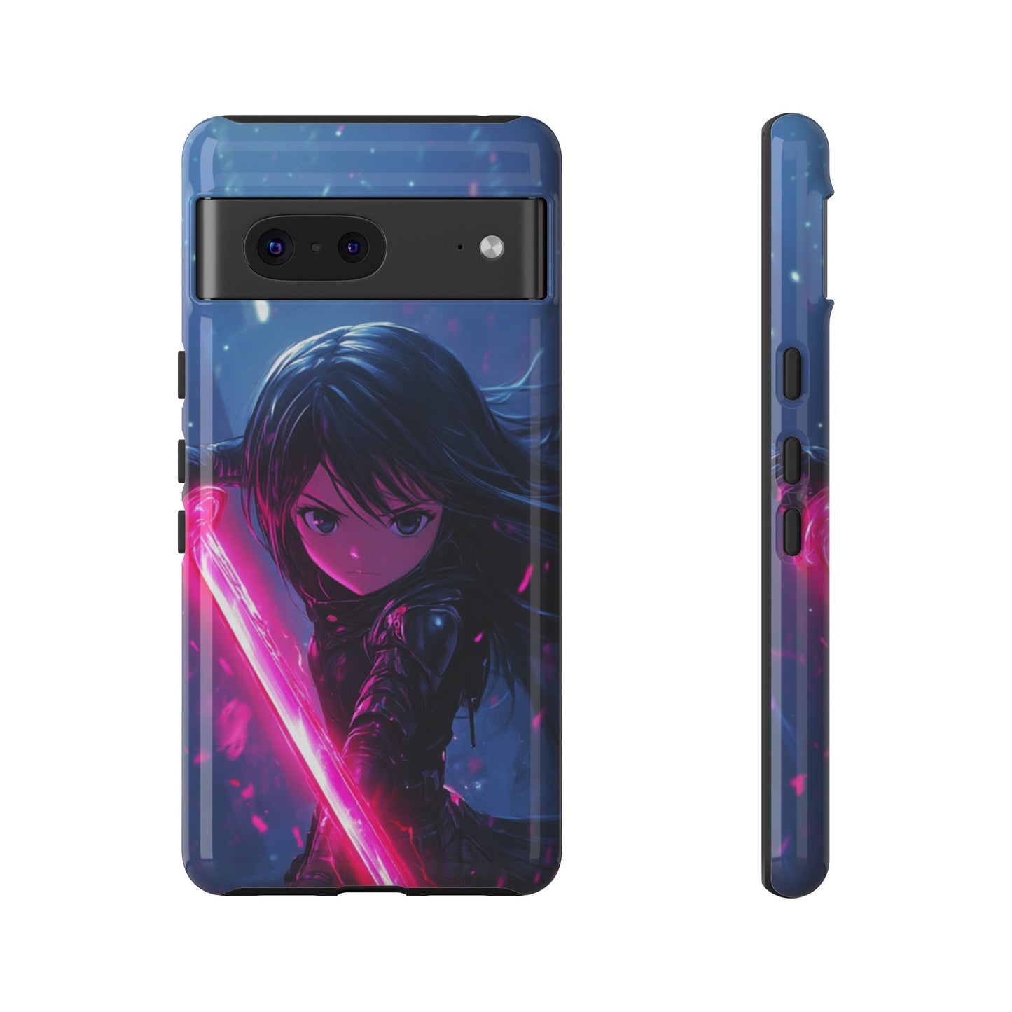 Neon Blade Warrior – Tough Google Pixel Case