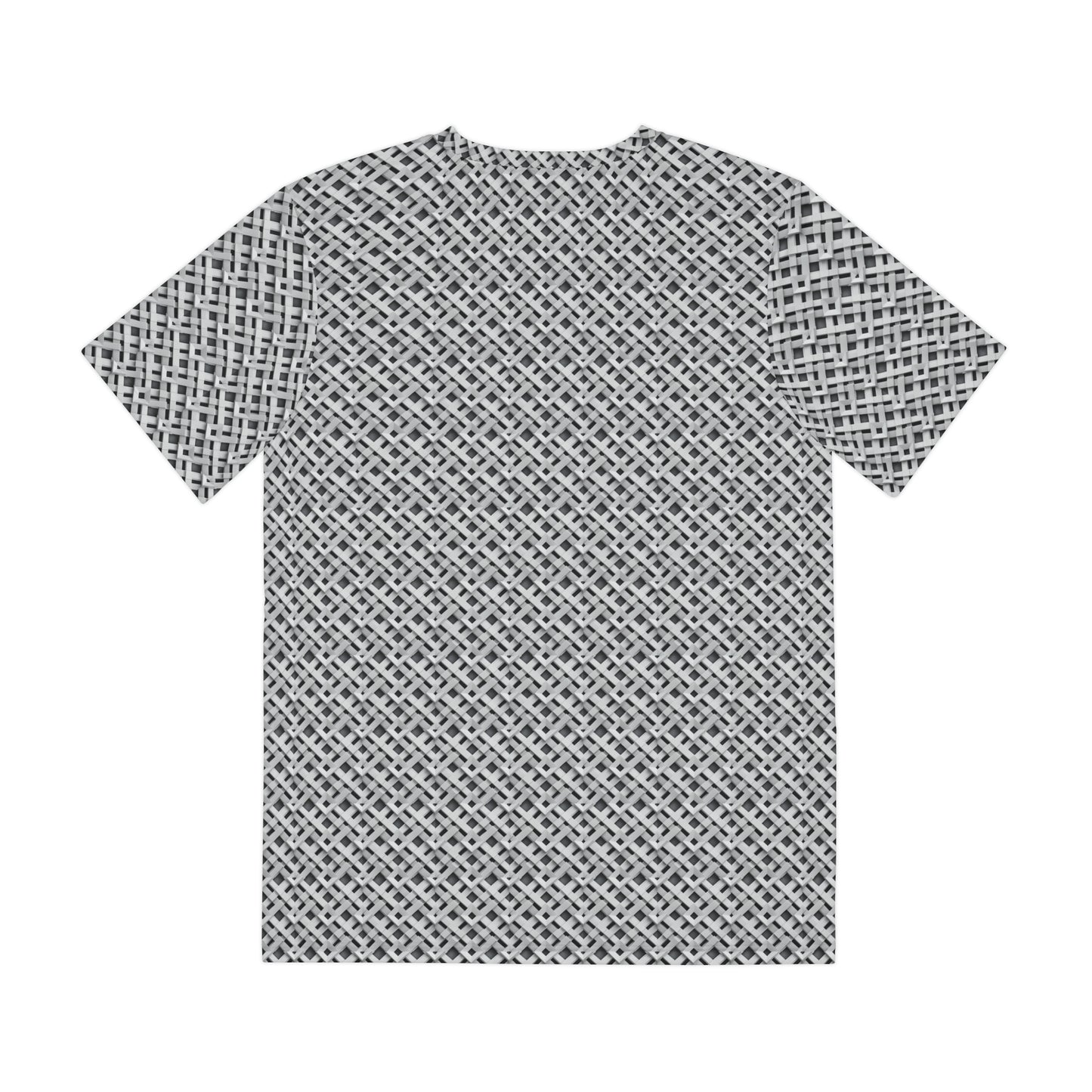 Geometric Lattice Optical Illusion All-Over Print T-Shirt