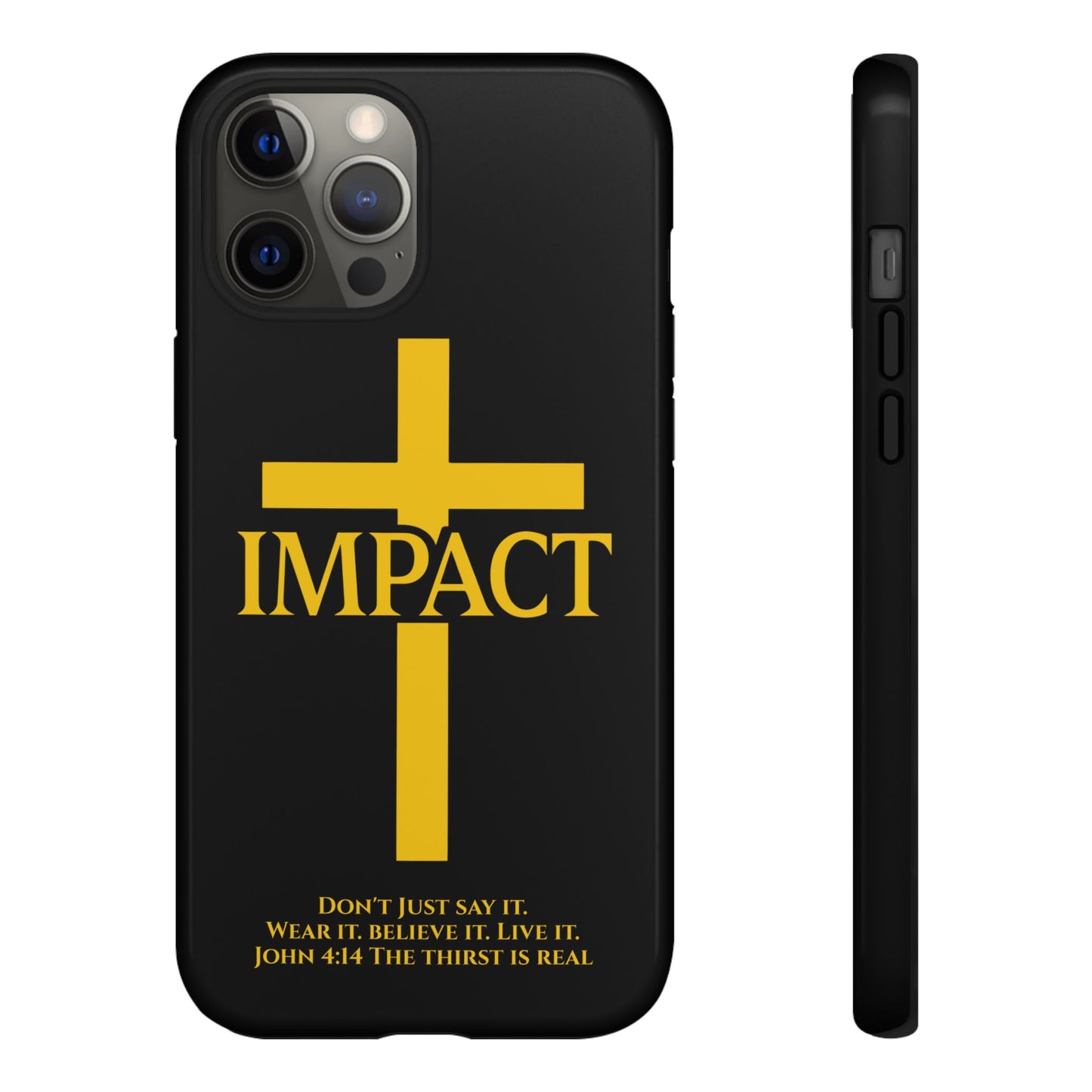 Impact Black/Gold - Tough iPhone Case