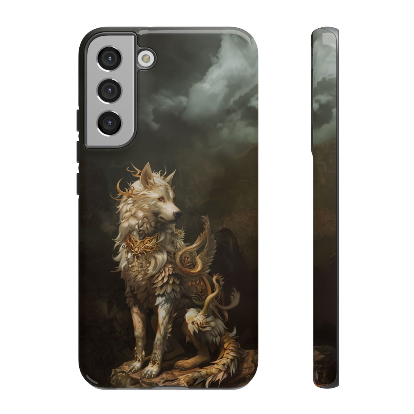 Antlered Wolf Guardian - Tough Samsung Galaxy Case