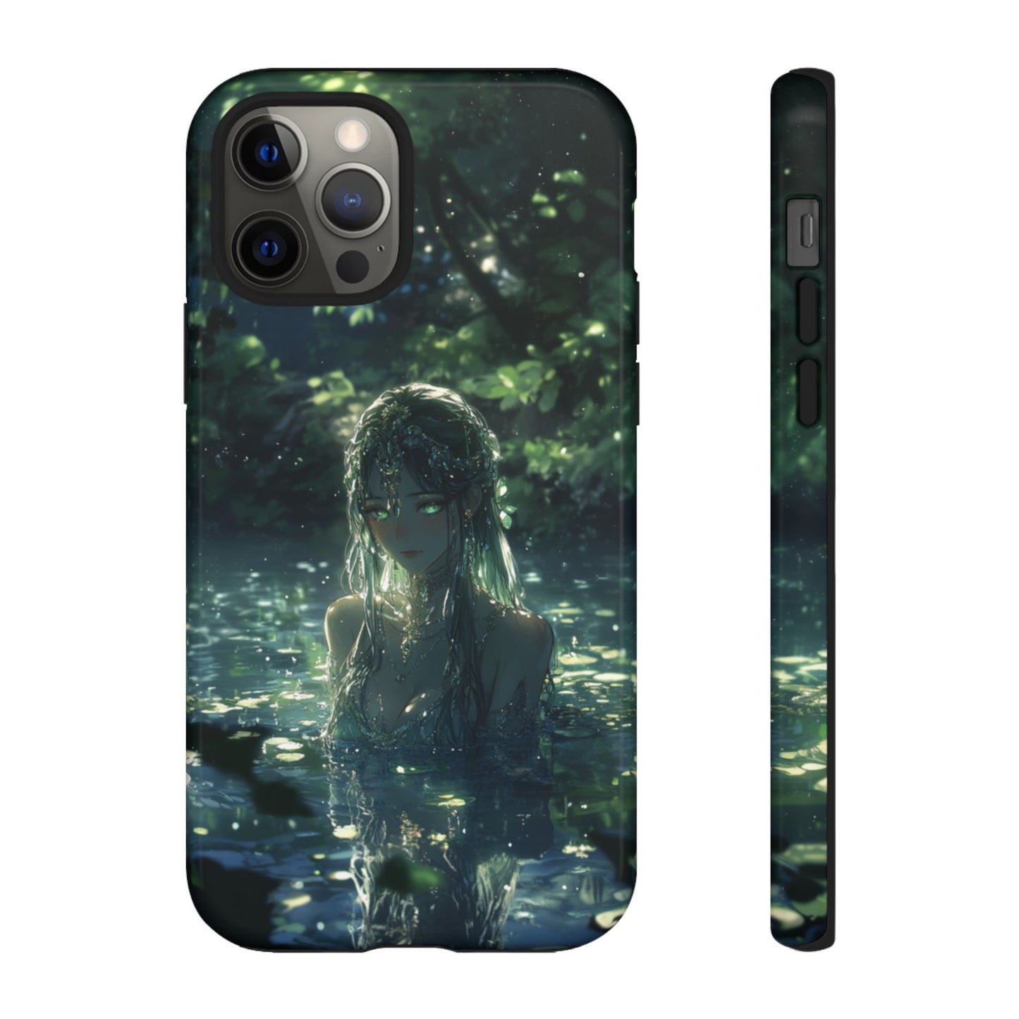 Forest Water Nymph Green Eyes Pond - Tough iPhone Case
