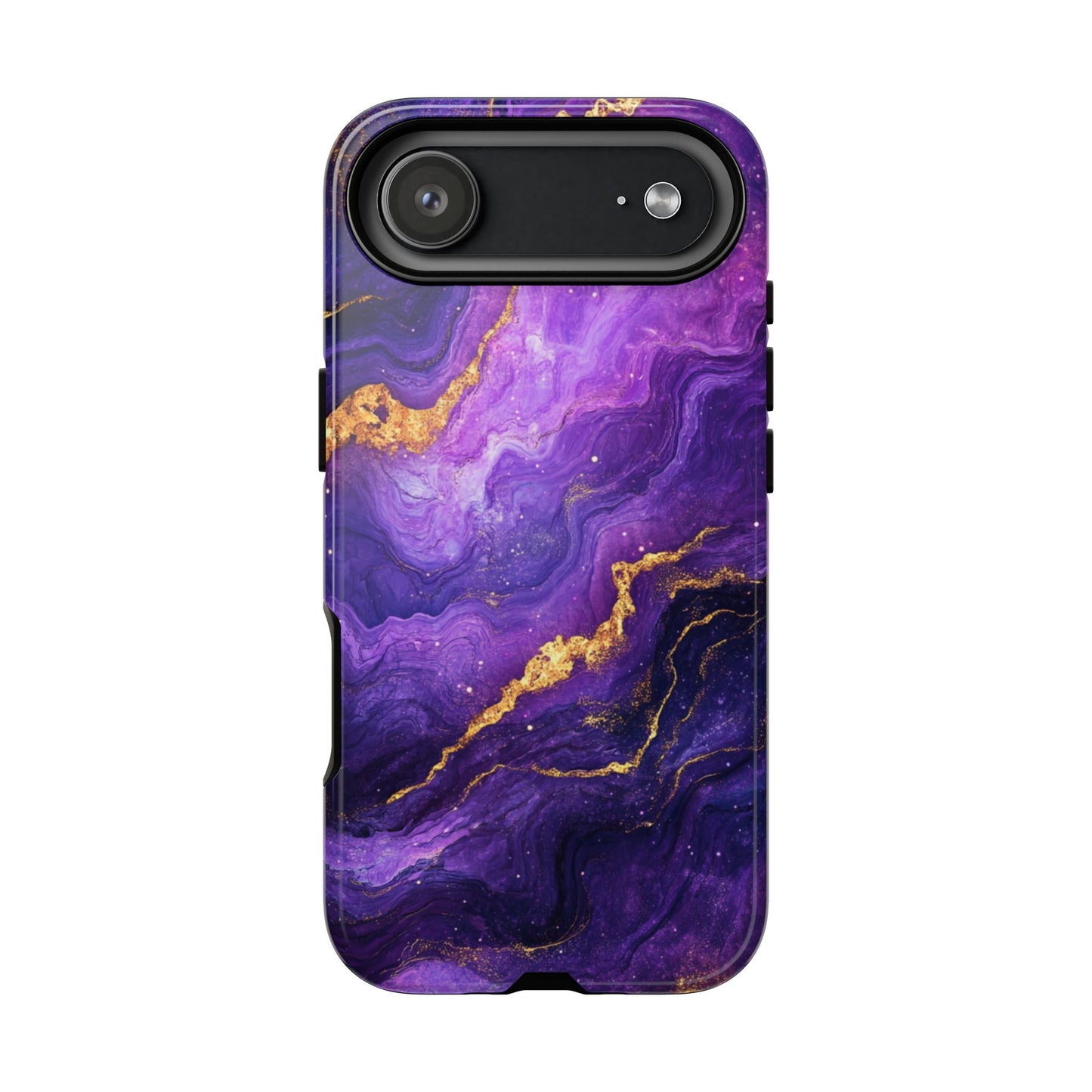 Amethyst Gold Marble – Tough iPhone Case
