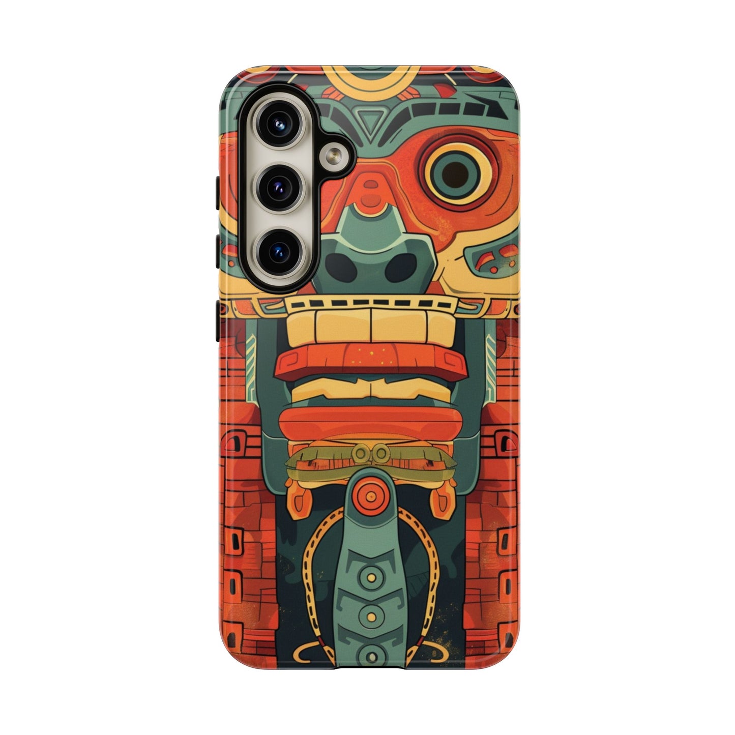 Aztec Totem Mask - Tough Samsung Galaxy Case