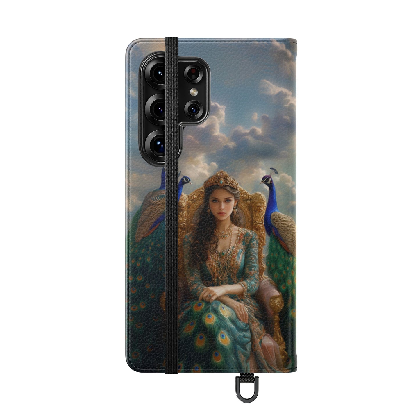Hera Peacock Empress Golden Throne - Wallet Flip Case