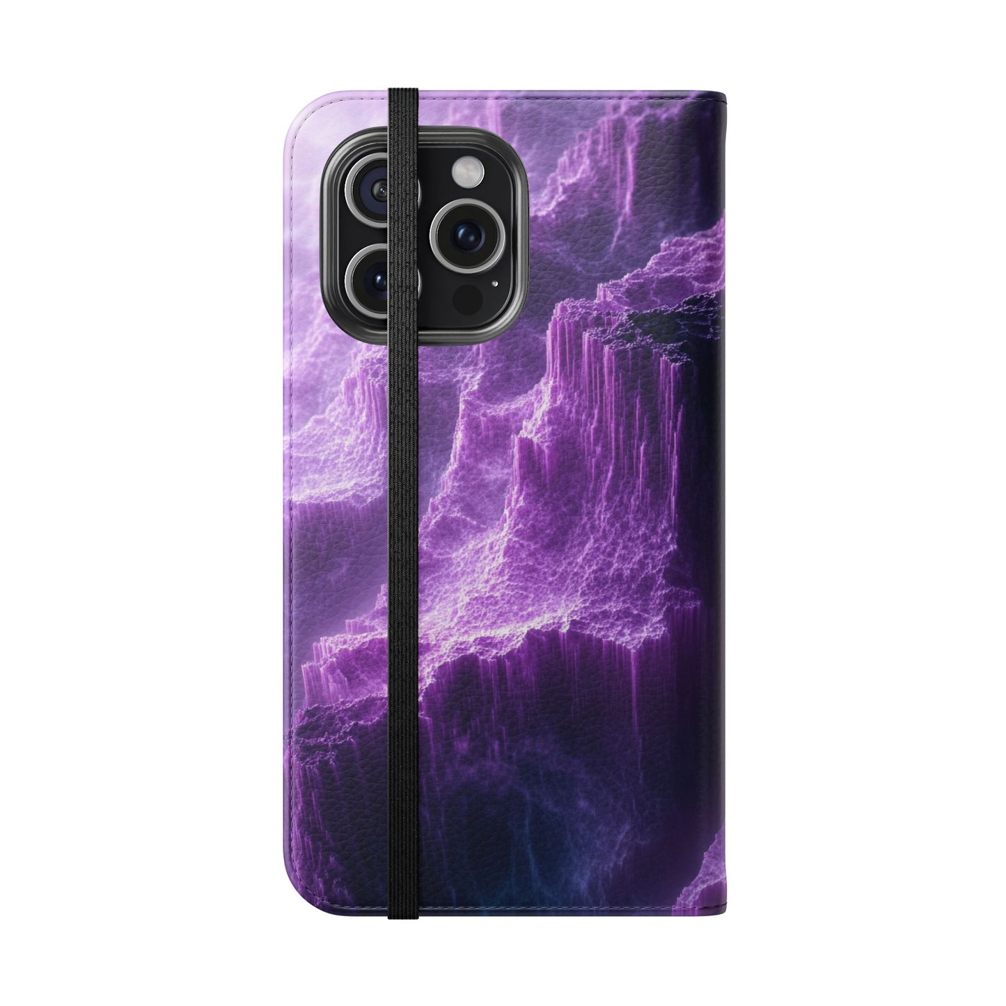 Purple Crystal Canyon - Wallet Flip Case