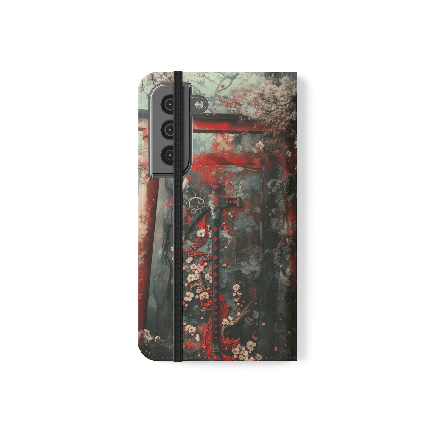 Sakura Warrior Axe - Wallet Flip Case