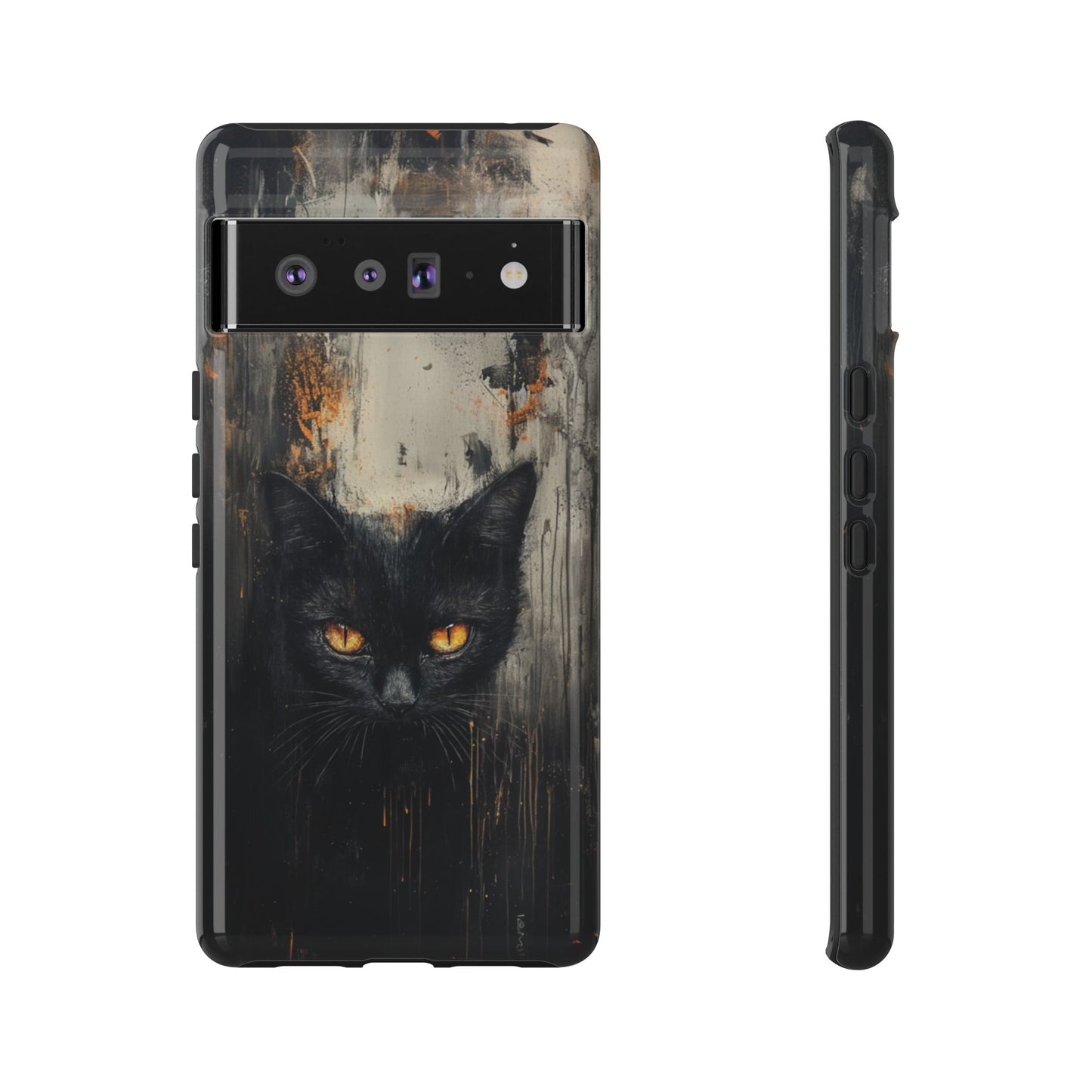 Black Cat Shadow Gaze - Tough Google Pixel Case