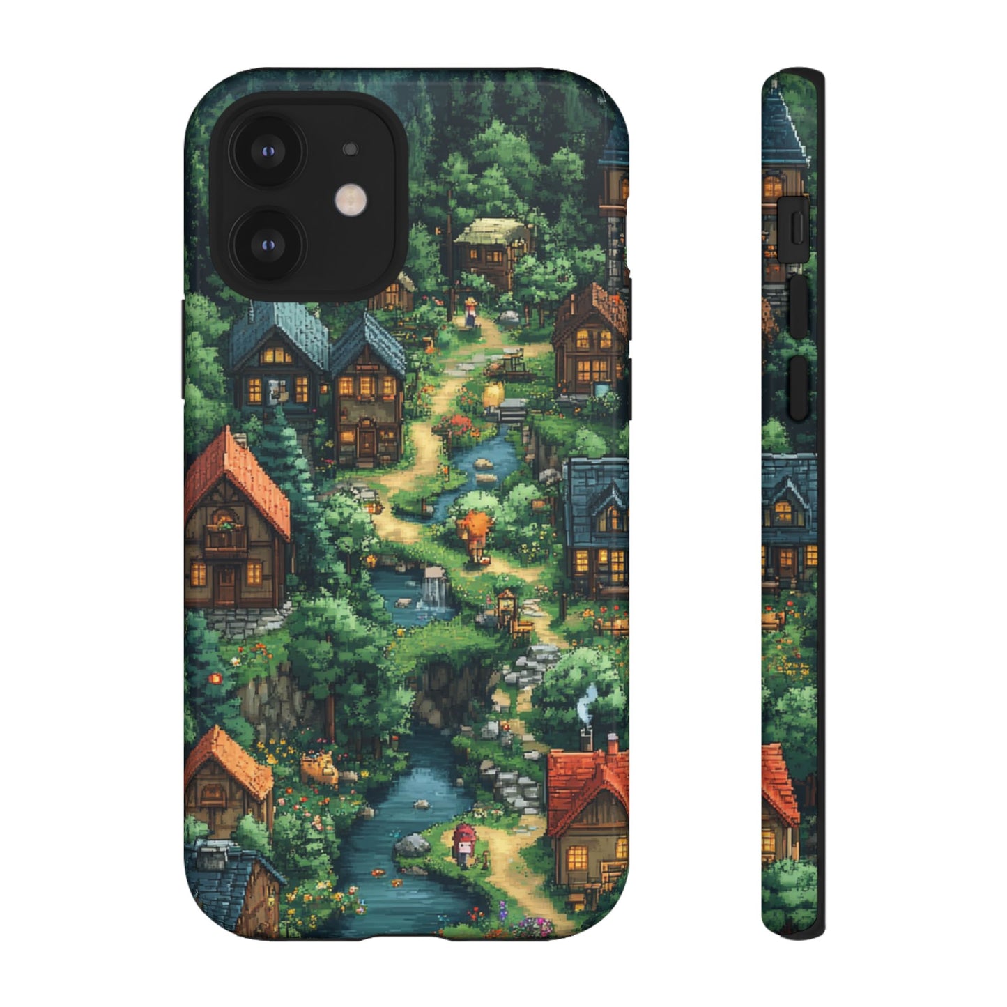 Enchanted Village: Pixel Paradise Phone Case - iPhone, Google Pixel, Samsung Galaxy