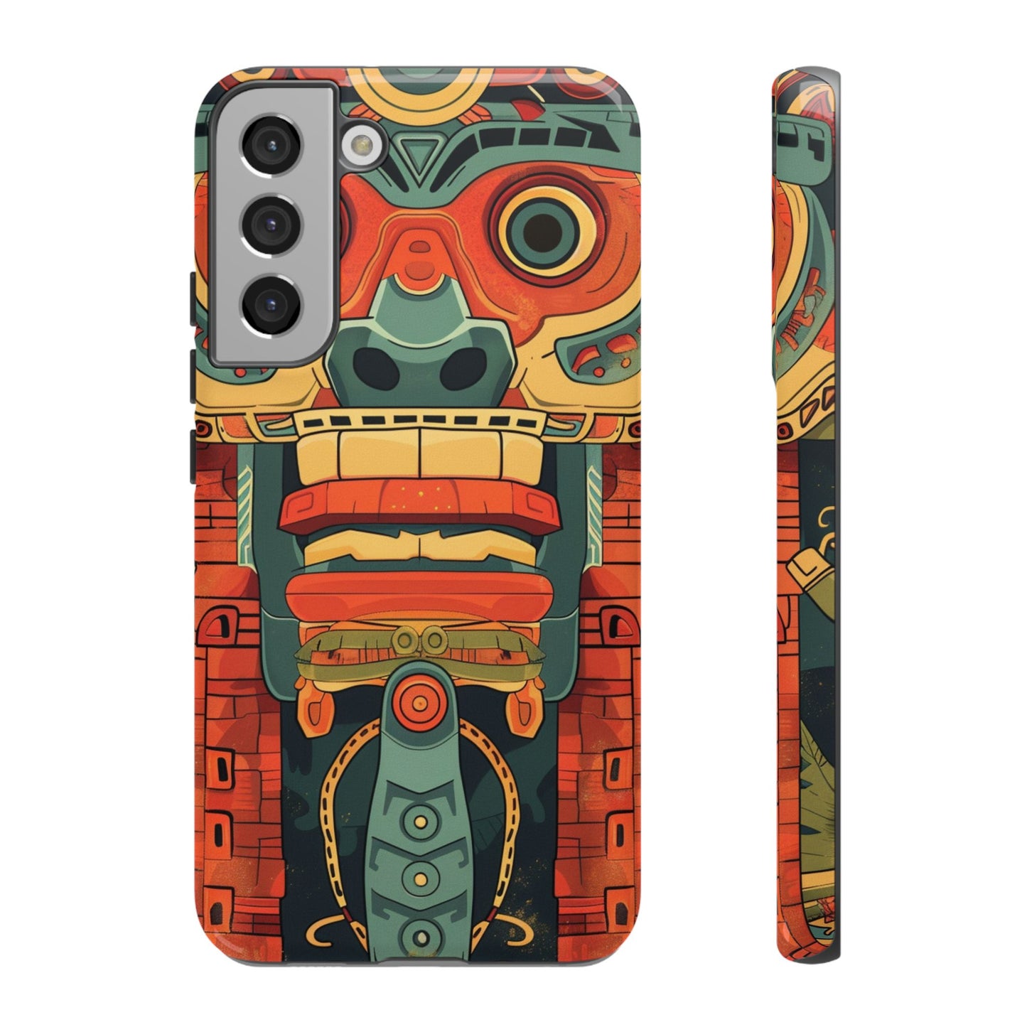 Aztec Totem Mask - Tough Samsung Galaxy Case