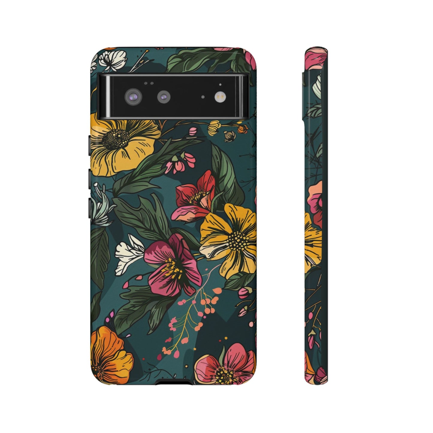 Vintage Floral Bloom – Tough Google Pixel Case
