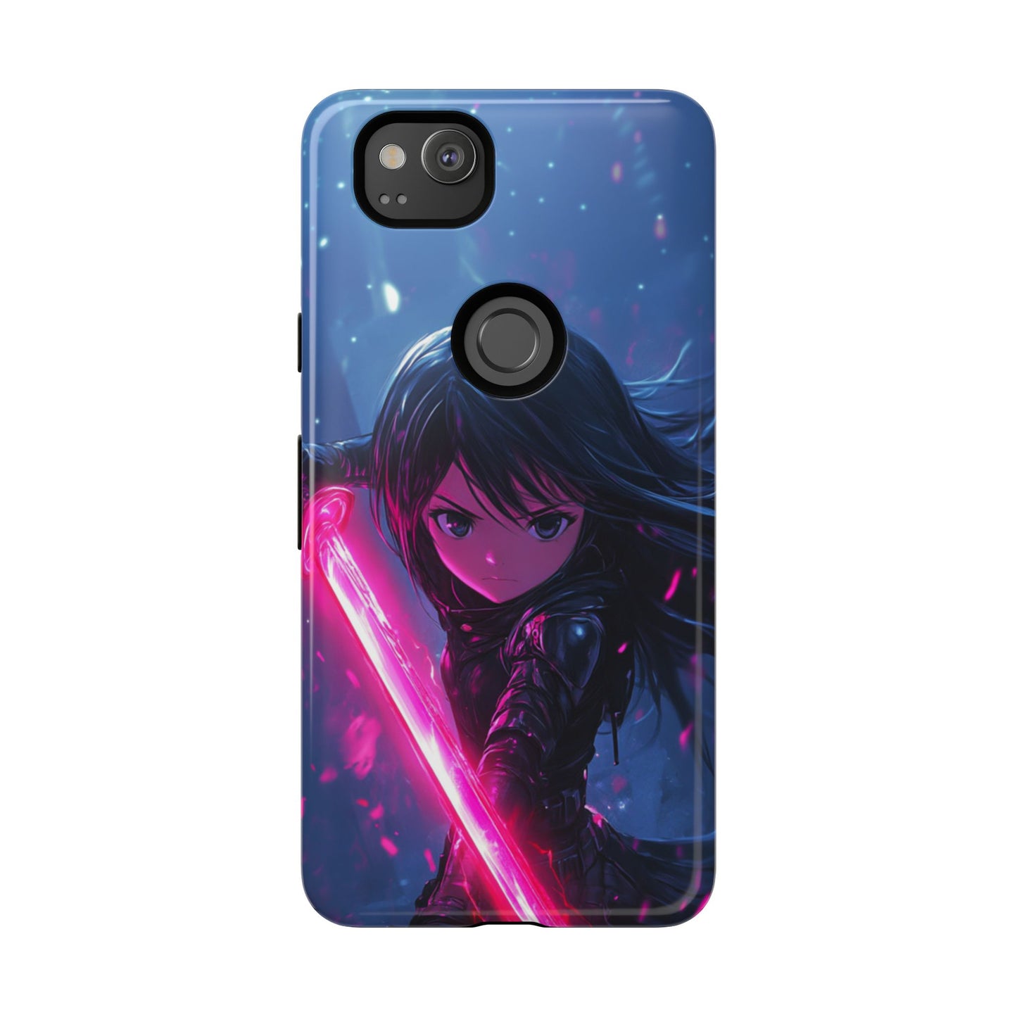 Neon Blade Warrior – Tough Google Pixel Case