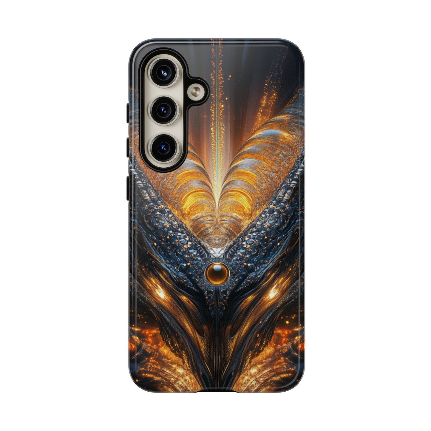 Obsidian Flare Fractal – Tough Samsung Galaxy Case