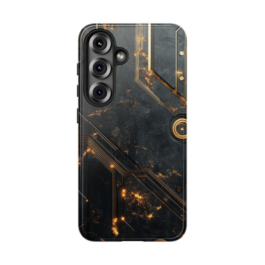 Obsidian Ember Circuit – Tough Samsung Galaxy Case