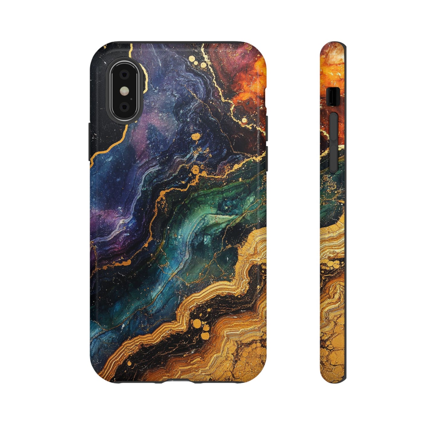 Cosmic Agate Veins – Tough iPhone Case