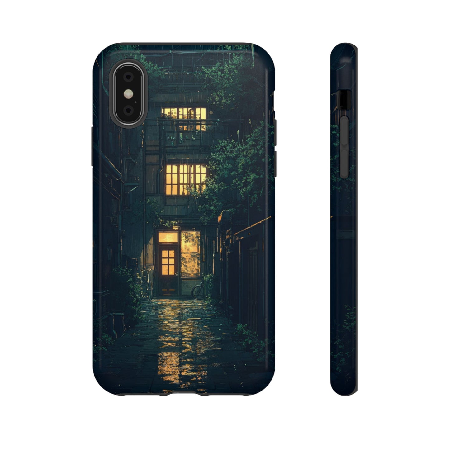 Rainy Alley - Tough iPhone Case
