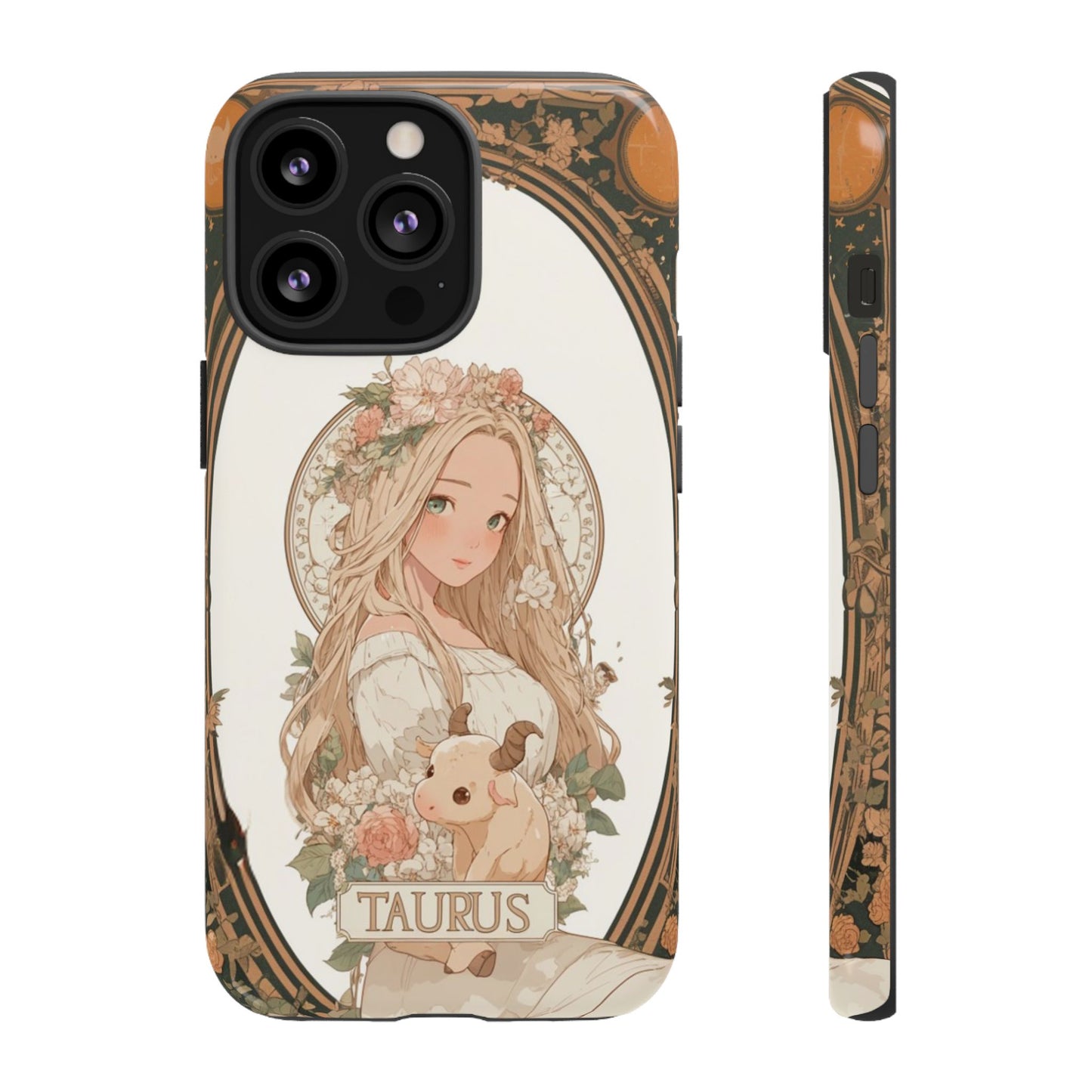 Taurus Floral Maiden - Tough iPhone Case