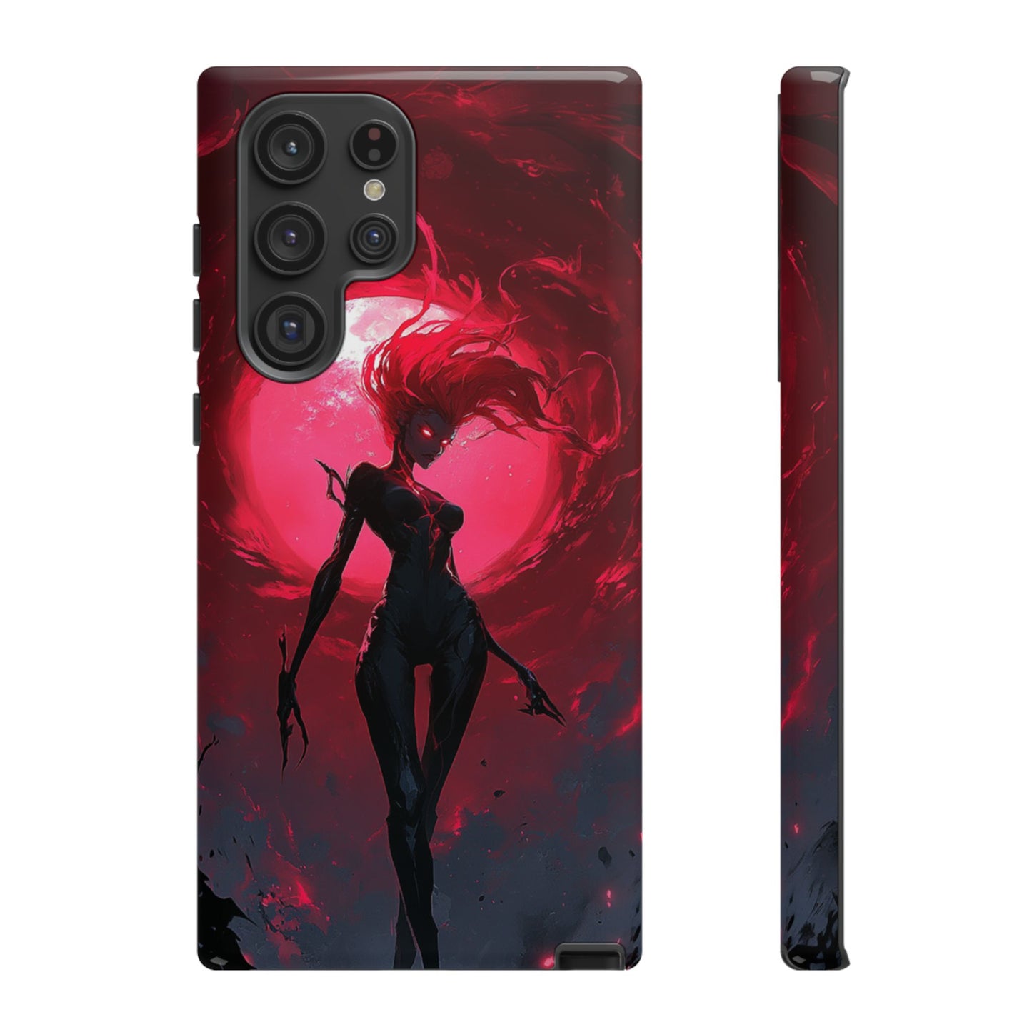 Crimson Eclipse Gothic Gaming Phone Case - iPhone, Google Pixel, Samsung Galaxy