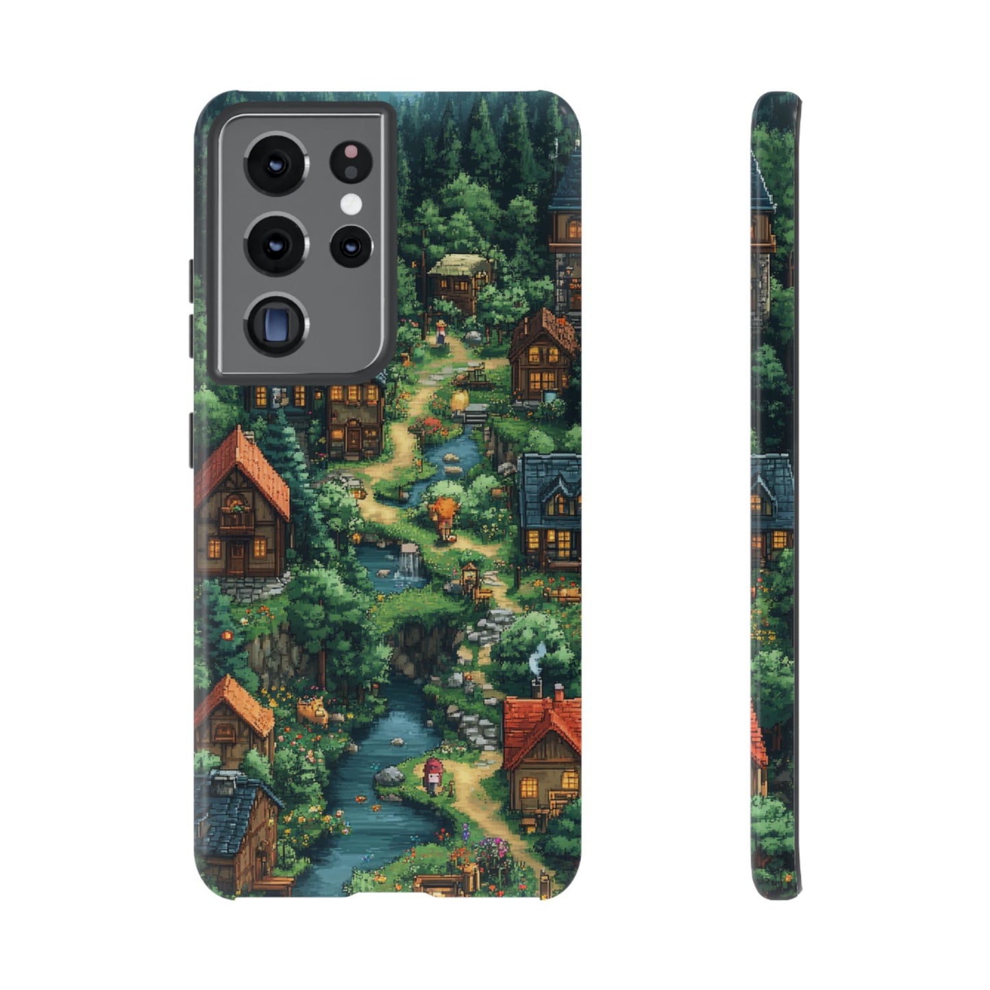 Enchanted Village: Pixel Paradise Phone Case - iPhone, Google Pixel, Samsung Galaxy