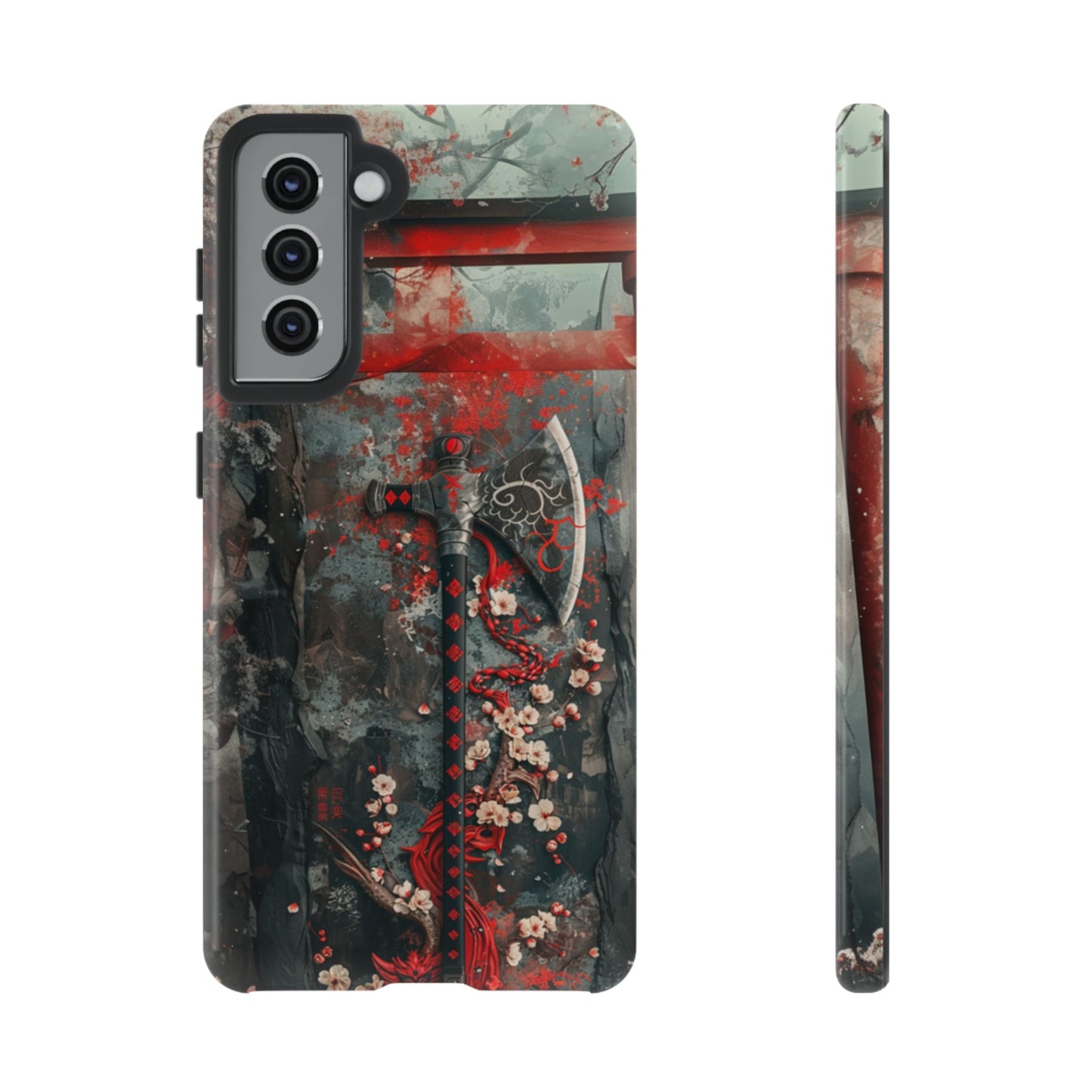 Sakura Warrior Axe - Tough Samsung Galaxy Case